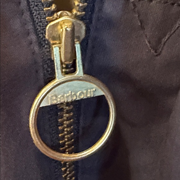 Vintage Barbour Beaufort Jacket Dark Blue Hooded Raincoat A960 XL - Picture 8 of 15